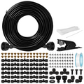 OnBrand 100FT Misters for Outside Patio with 3/4" Adapter and 2 T-Joints