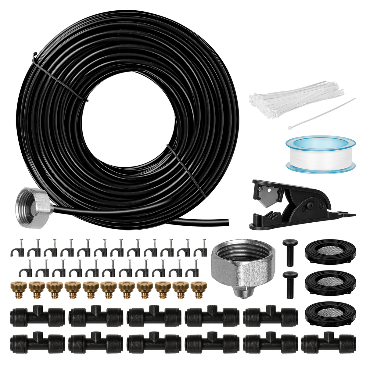 OnBrand 40FT Mister for Outside Patio with Brass Adapter and 11 Nozzles