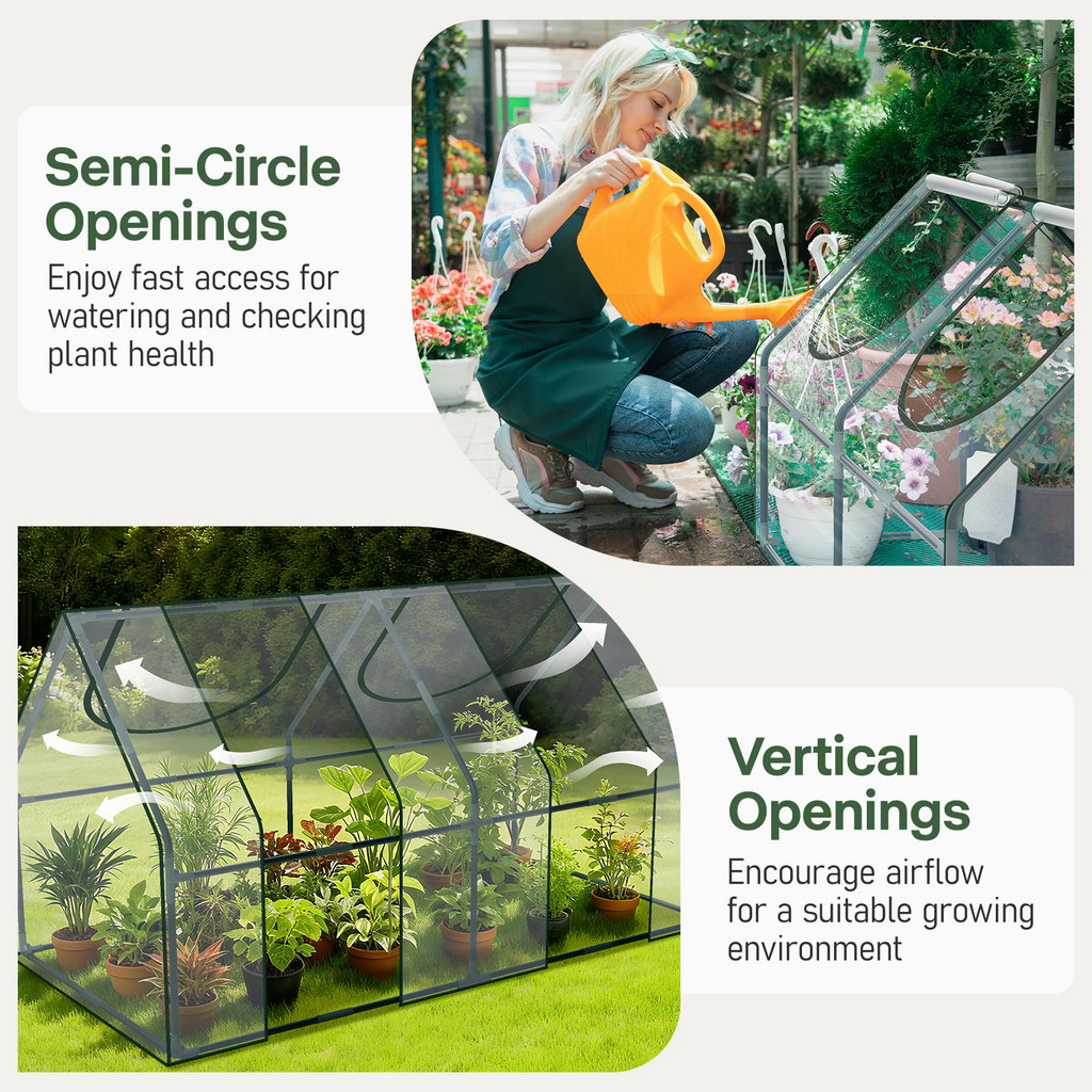 OnBrand 64.96" x 33.07" x 35.43" Portable Mini Greenhouse for Outdoors