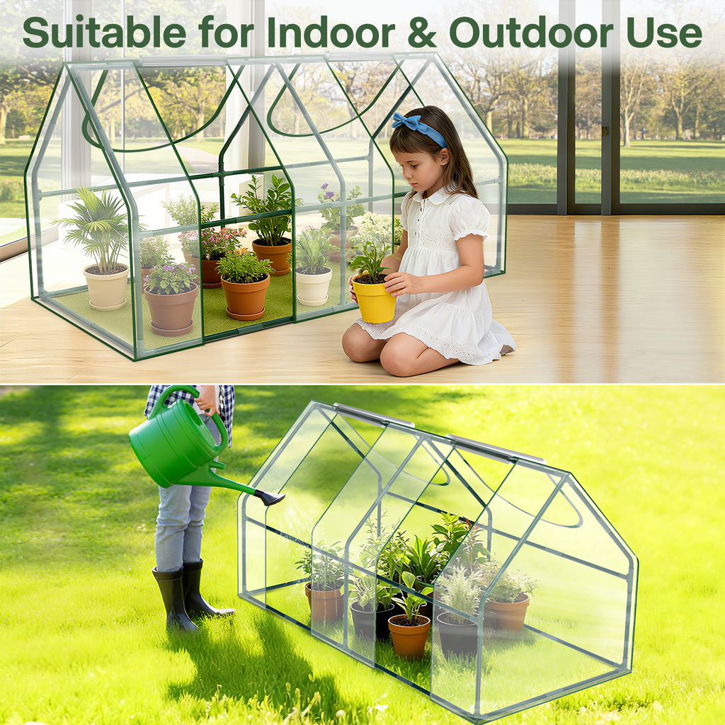 OnBrand 64.96" x 33.07" x 35.43" Portable Mini Greenhouse for Outdoors