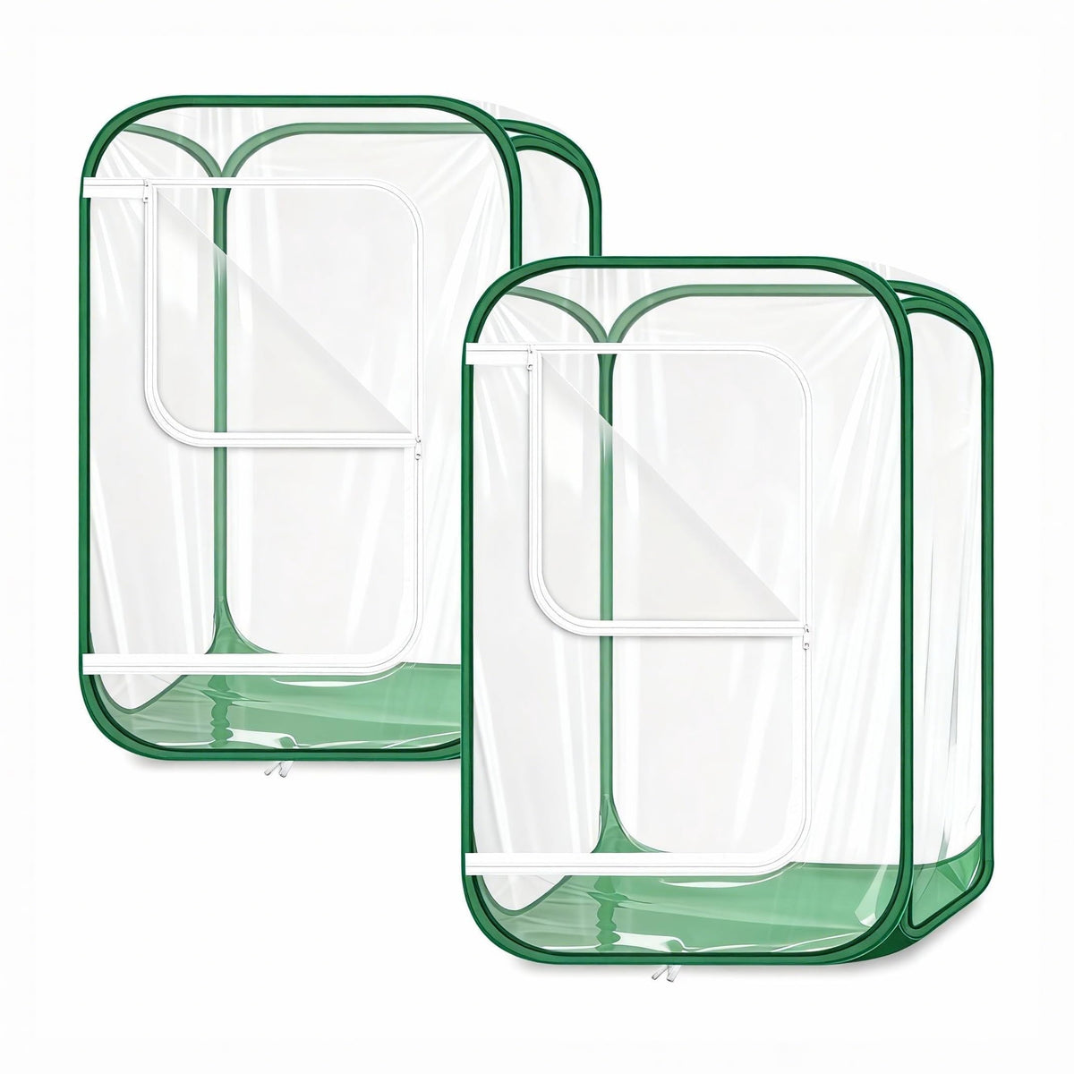 OnBrand 2-Pack 24.65" x 24.65" x 35.59" Pop Up Mini Greenhouse for Winter