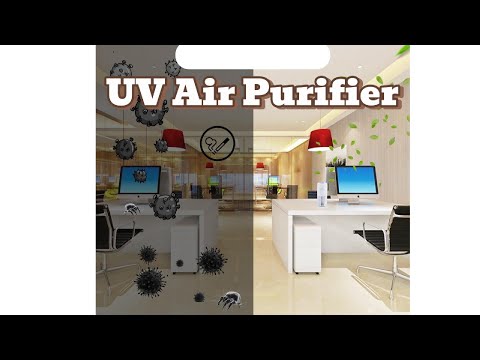 UV Air Purifier 2.0: Ultimate Portable Air Purifier & Sanitizer eliminate Airborne Germs, Odor, Smoke & Pet Odor