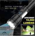 10000 Lumen Military Grade Tactical Led Flashlight Rechargeable USB portable
