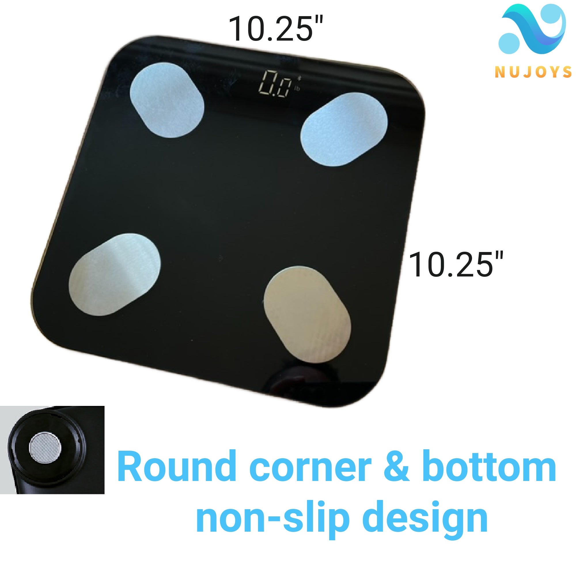 Bluetooth Fitness Scale - Track 18 Body Metrics with Free Mobile App for Ultimate Health Monitoring